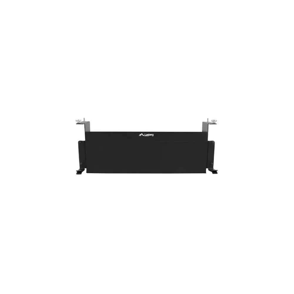 Półka 19" LANBERG PM-PP01-B - z uchwytami montażowymi oraz nakrętkami do szybkiego montażu w szafie rack | Sklep ITnes.pl - IT f