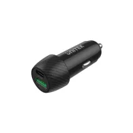 Ładowarka samochodowa Unitek 38W USB-A USB-C QC3.0 PD 20W P1400A - Czarna | Sklep ITnes.pl - IT for BUSINESS