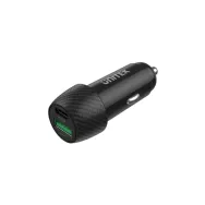 Ładowarka samochodowa Unitek 38W USB-A USB-C QC3.0 PD 20W P1400A - Czarna | Sklep ITnes.pl - IT for BUSINESS
