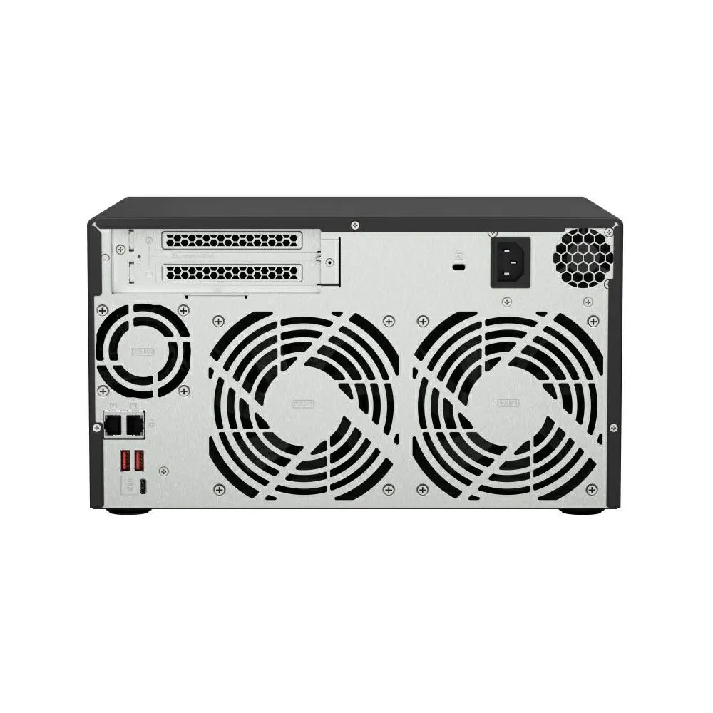 Zdjęcie produktu Serwer NAS QNAP Tower TS-873A-697D - Tower/AMD Ryzen V1500B/16 GB RAM/60 TB/2 TB cache/8 wnęk/2 x M.2/hot-swap