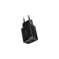 Ładowarka sieciowa Baseus Compact CCXJ010201 - 2x USB, 10.5W, 2A, Czarna