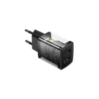 Ładowarka sieciowa Baseus Compact CCXJ010201 - 2x USB, 10.5W, 2A, Czarna