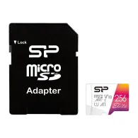 Karta pamięci Silicon Power Elite microSDXC 256GB SP256GBSTXBV1V20SP - C10, UHS-I U1, A1, V10, Adapter microSD-SD