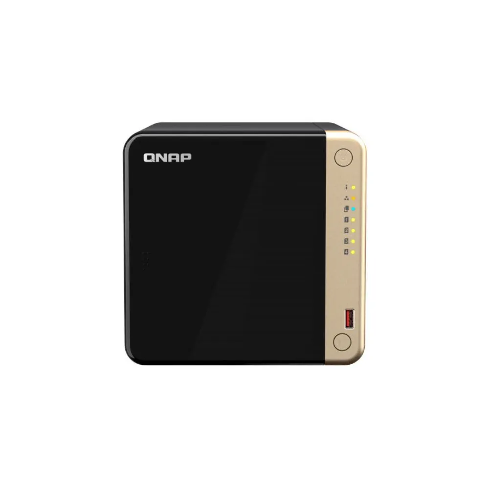 Serwer NAS QNAP Tower TS-464-EPI, Tower, Intel Celeron N5105, N5095, 8GB RAM, 24TB, 4TB cache, 4 wnęki, 2 x M.2, hot-swap, 3 lat