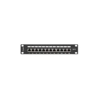 Lanberg PATCH PANEL 12 PORT 1U 10" EKRANOWANY KAT6 CZARNY - PPF6-9012-B | Sklep ITnes.pl - IT for BUSINESS