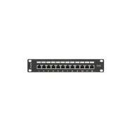 Lanberg PATCH PANEL 12 PORT 1U 10" EKRANOWANY KAT6 CZARNY - PPF6-9012-B | Sklep ITnes.pl - IT for BUSINESS