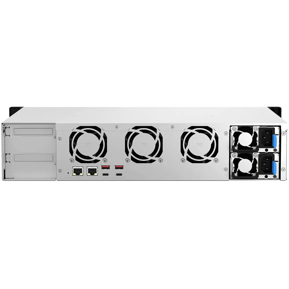 Serwer NAS QNAP Rack TS-873AEU-RP-DAA5 - Rack (2U)/AMD Ryzen V1500B/16 GB RAM/8 TB/8 wnęk/2 x M.2/3 lata Carry-in