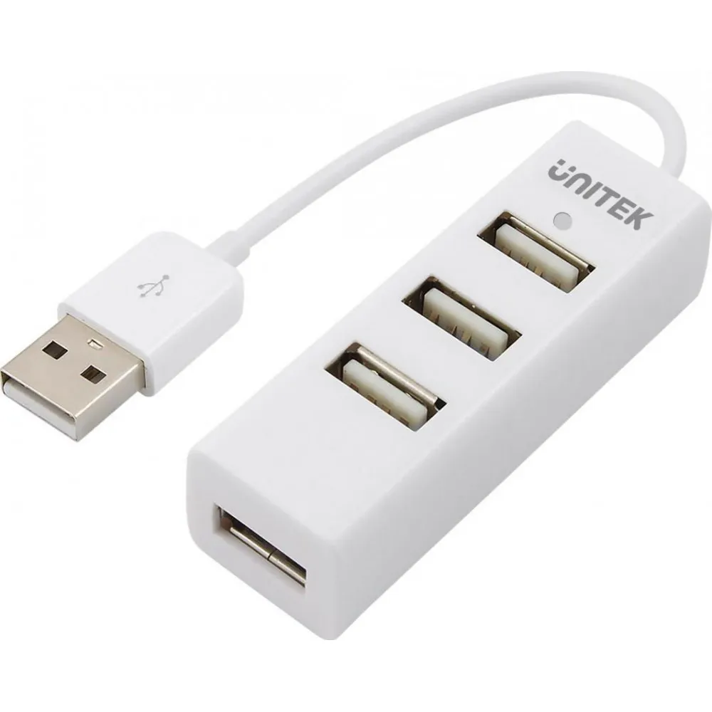Stacja dokująca Unitek Hub 4x USB 2.0 Y-2146, 4 porty, Biała | Sklep ITnes.pl, IT for BUSINESS