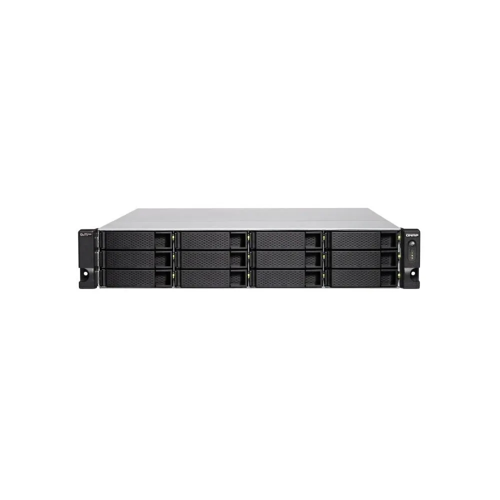 Serwer NAS QNAP Rack TS-1283XU-RP-E2124-VC37, Rack (2U), Intel Xeon E-2124, 8GB RAM, 8TB, 12 wnęk, hot-swap, 3 lata Carry-in | S