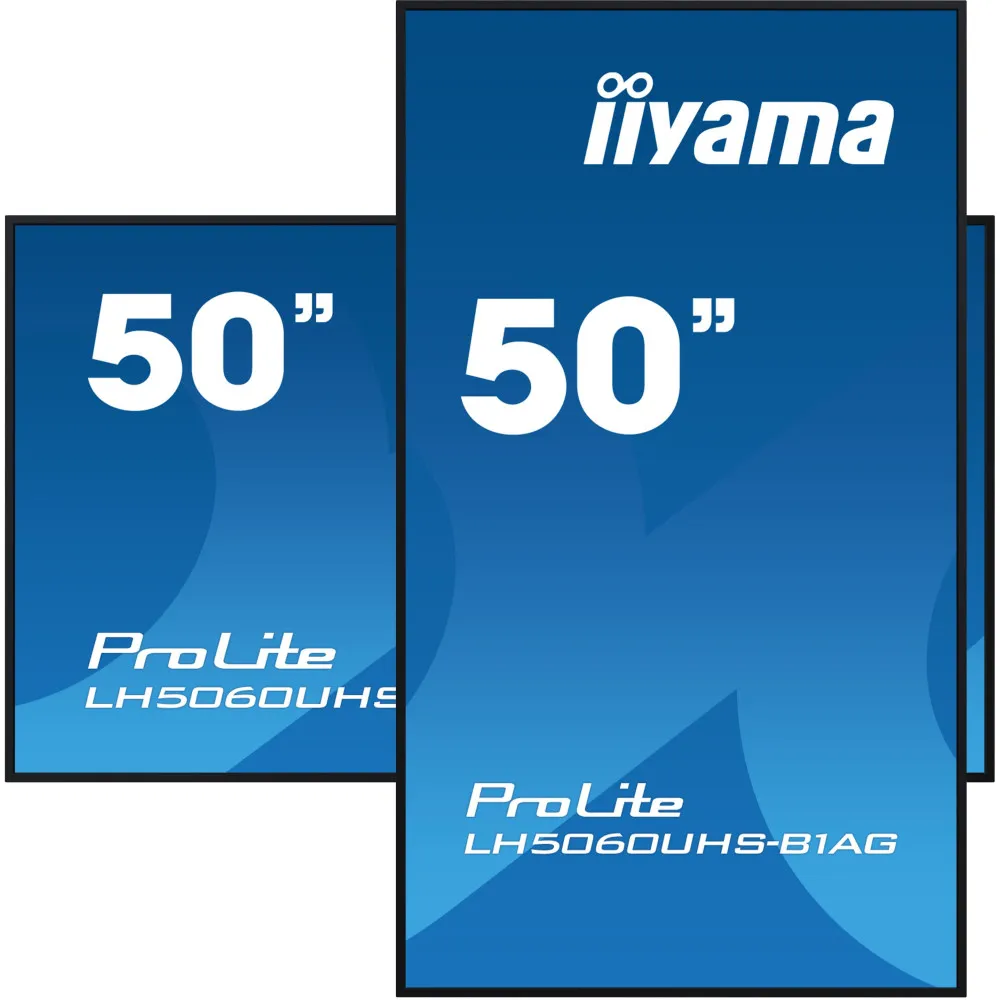 Monitor iiyama ProLite LH5060UHS-B1AG - 49,5"/3840x2160 (4K)/IPS/8 ms/Czarny