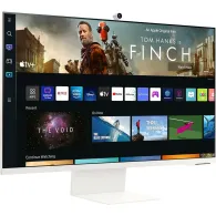 Monitor Samsung Smart LS32BM801UUXEN, 32", 3840x2160 (4K), 60Hz, VA, HDR, 4 ms, kamera, USB-C, Biały | Sklep ITnes.pl, IT for BU