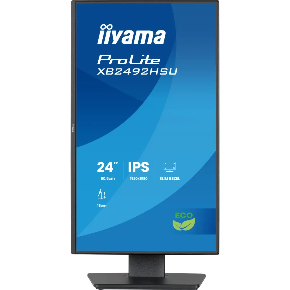 Monitor iiyama ProLite XB2492HSU-B1 - 24"/1920x1080 (Full HD)/120Hz/IPS/3 ms/pivot/Czarny - zdjęcie