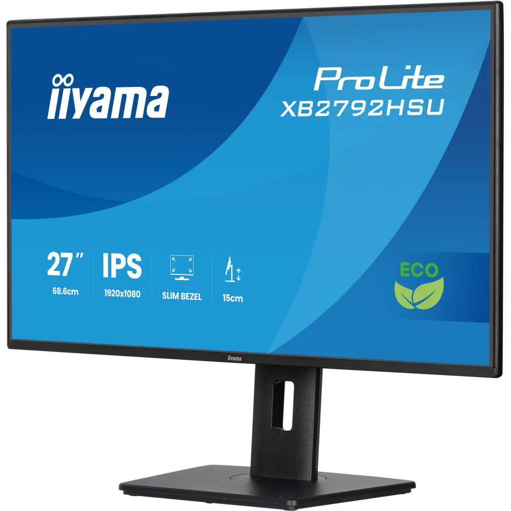 Monitor iiyama ProLite XB2792HSU-B1 - 27"/1920x1080 (Full HD)/120Hz/IPS/4 ms/pivot/Czarny