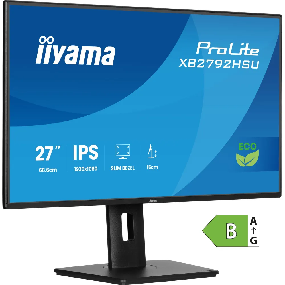Zdjęcie produktu Monitor iiyama ProLite XB2792HSU-B1 - 27"/1920x1080 (Full HD)/120Hz/IPS/4 ms/pivot/Czarny