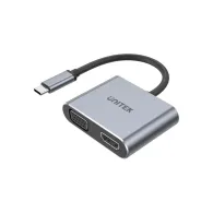 Adapter Unitek USB-C / HDMI 4K@60Hz VGA FullHD V1126A, Kolor srebrny | Sklep ITnes.pl, IT for BUSINESS