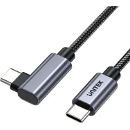 Kabel kątowy 90° Unitek C14123BK-0.5M, Power Delivery 100W, USB 2.0, 0,5m, Czarny | Sklep ITnes.pl, IT for BUSINESS