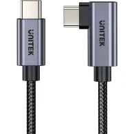 Kabel kątowy 90° Unitek C14123BK-0.5M, Power Delivery 100W, USB 2.0, 0,5m, Czarny | Sklep ITnes.pl, IT for BUSINESS