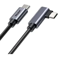 Kabel kątowy 90° Unitek C14123BK-5M, Power Delivery 100W, USB 2.0, 5m, Czarny | Sklep ITnes.pl, IT for BUSINESS