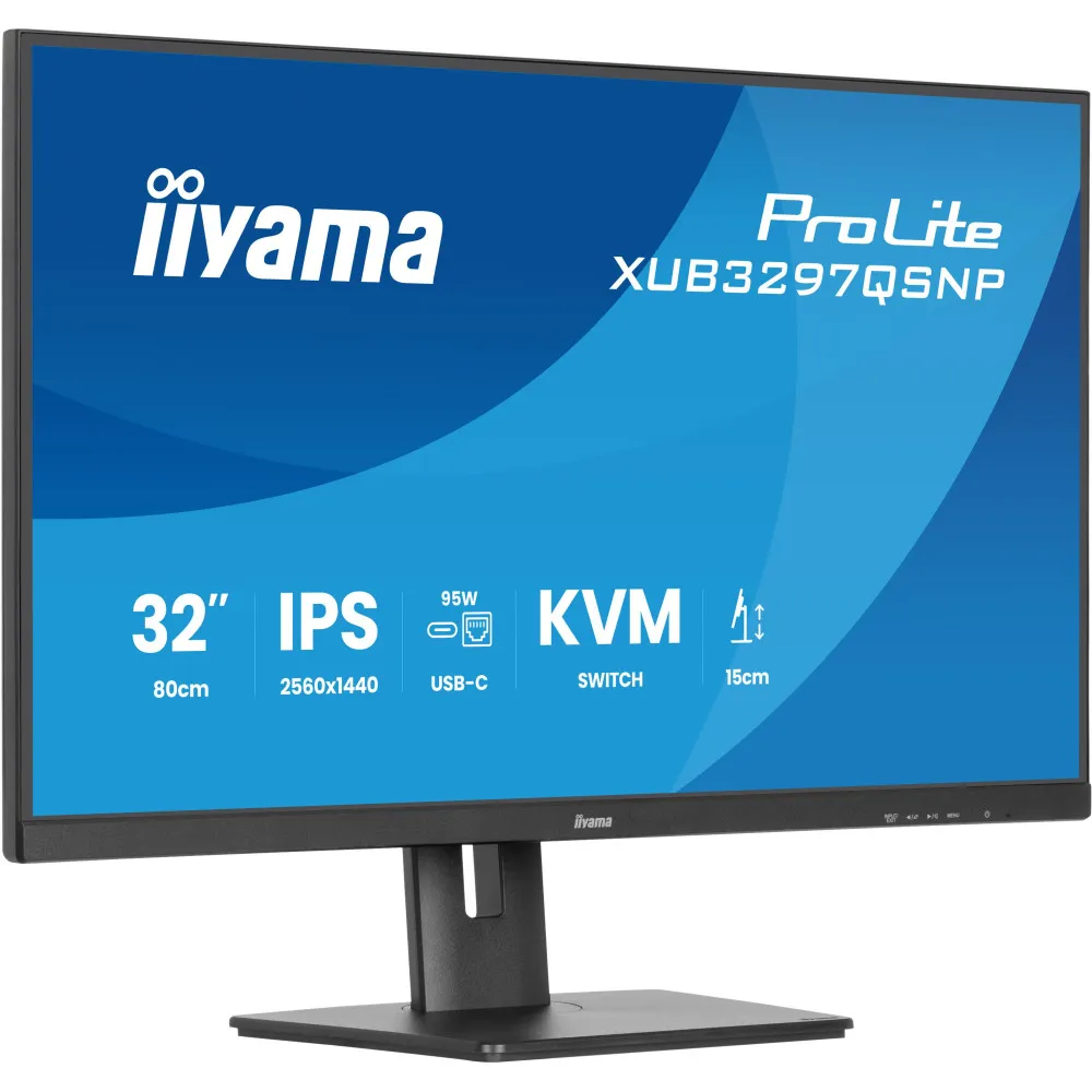Monitor iiyama ProLite XUB3297QSNP-B1 - 31,5"/2560x1440 (QHD)/100Hz/IPS/1 ms/Czarny