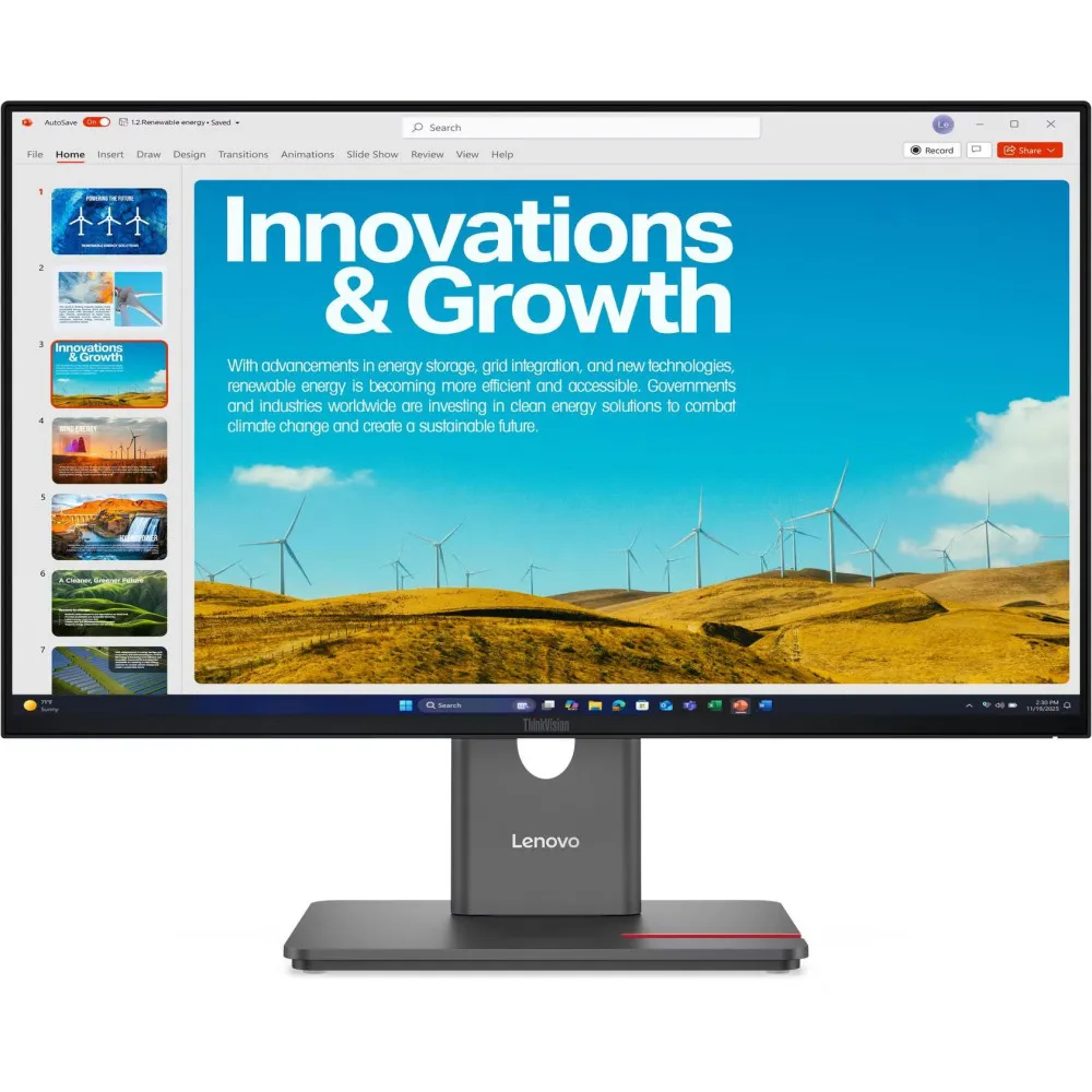 Zdjęcie monitora Lenovo ThinkVision P24QD-40 64B1GAT1EU