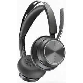 Słuchawki bezprzewodowe nauszne Plantronics/Poly Voyager Focus 2 UC USB-A 213726-01 - Czarne