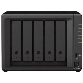 Serwer NAS Synology Desktop Plus DS1522+ - Tower/Dwurdzeniowy Ryzen R1600 (4-wątkowy) z taktowaniem 2,6 GHz (maksymalnie 3,1 GHz)/8 GB RAM/5 wnęk/2 x M.2/hot-swap/3CI