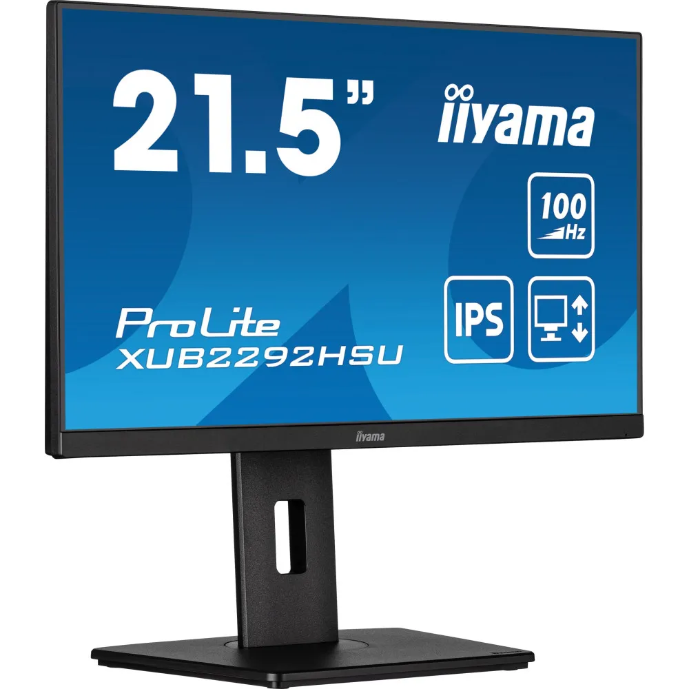 Monitor iiyama ProLite XUB2292HSU-W6 - 21,5"/1920x1080 (Full HD)/100Hz/IPS/0,400 ms/pivot/Biały - zdjęcie