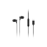 Słuchawki douszne Lenovo USB-C Wired In-Ear Headphones 4XD1J77351 - Czarne