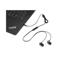 Słuchawki douszne Lenovo Analog In-Ear Headphone Gen II 4XD1J77352 - Czarne