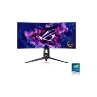 Monitor ASUS PG34WCDM, 34", 3440x1440 (UWQHD), 240Hz, 21:9, zakrzywiony, OLED, FreeSync, HDR, 0,03 ms, USB-C, Czarno-srebrny | S