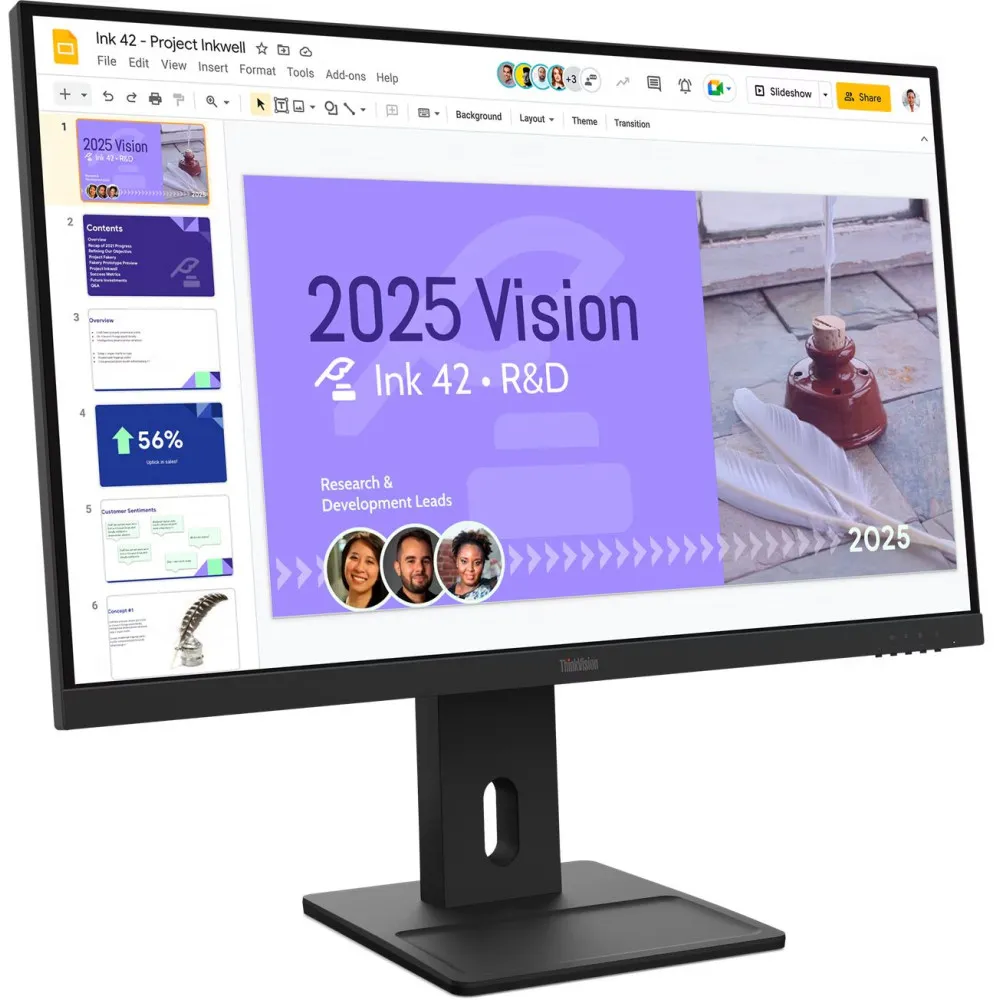 Monitor Lenovo ThinkVision E27Q-40 64BDGAT4EU - 27/2560x1440 (QHD)/100Hz/IPS/4 ms/pivot/Czarny