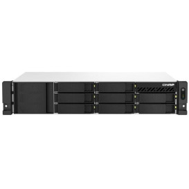 Serwer NAS QNAP Rack TS-873AEU-CW - Rack (2U)/AMD Ryzen V1500B/64 GB RAM/80 TB/8 wnęk/2 x M.2/3 lata Carry-in