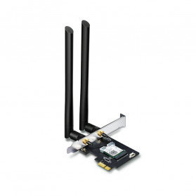 Karta sieciowa Wi-Fi wewnętrzna TP-Link ARCHER T5E - Czarna, PCI Express, 2 x RP-SMA, Wi-Fi 5, 1200 Mbps, 2 anteny zewnętrzne