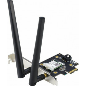 Karta sieciowa Wi-Fi wewnętrzna ASUS PCE-AX3000 - PCI Express, 2 x RP-SMA, 2402 Mbps, WPA3, Wi-Fi 6, 2 anteny zewnętrzne