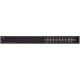 Switch zarządzalny Cisco SG250-18-K9-EU - 16x 10|1000|1000Mbps, 2x 1000Mbps RJ45|SFP