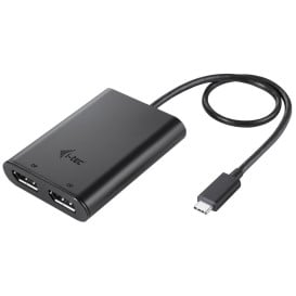 Adapter i-tec USB-C / 2x DisplayPort 4K Ultra HD C31DUAL4KDP - Czarny