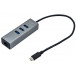 Hub i-tec USB-C Metal Gigabit Ethernet + USB 3.0 C31METALG3HUB - 3 porty, Kolor srebrny