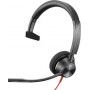 Słuchawki nauszne Plantronics, PolyHeadset Blackwire C3310 monaural USB-A 213928-01 - zdjęcie poglądowe 1