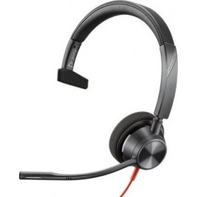 Słuchawki nauszne Plantronics, PolyHeadset Blackwire C3310 monaural USB-A 213928-01 - zdjęcie poglądowe 1