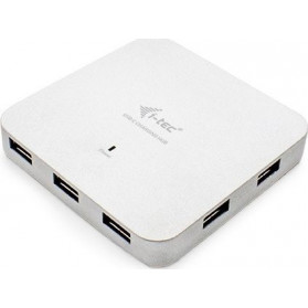 Hub i-tec 7x USB 3.0 + Power Delivery 60W USB-C C31HUBMETAL7 - Kolor srebrny