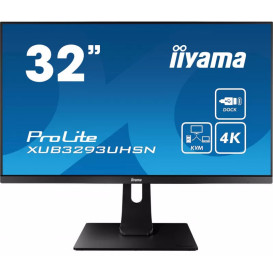 Monitor iiyama ProLite XUB3293UHSN-B1 - 31,5"/3840x2160 (4K)/60Hz/IPS/4 ms/USB-C/Czarny