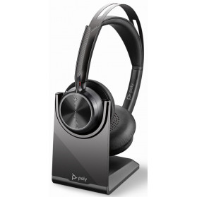 Słuchawki bezprzewodowe nauszne Poly Voyager Focus 2 UC USB-A + ładowarka 213727-01 - zdjęcie poglądowe 2