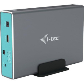 Obudowa zewnętrzna na dysk i-tec MySafe USB-C 2x 2,5 3.1 Gen.2 CAMYSAFEDUAL25 - Kolor srebrny, Niebieski