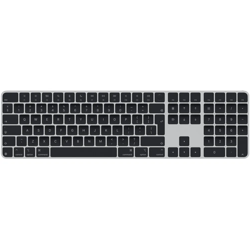 Klawiatura bezprzewodowa Apple Magic Keyboard z Touch ID i blokiem numerycznym USB-C MXK83Z/A - EN, Czarna Klawiatura bezprzewodowa Apple Magic Keyboard z Touch ID i blokiem numerycznym USB-C MXK83Z/A - EN, Czarna