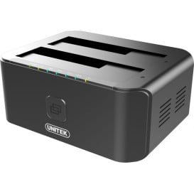 Stacja dokująca Unitek 2,5"/3,5" SATA USB 3.2 Gen 1 Y-3032 - Czarna