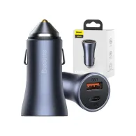 Ładowarka samochodowa Baseus CCJD-0G - USB-A, USB-C, Quick Charge 3.0, 40W, Niebieska