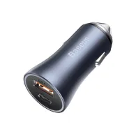Ładowarka samochodowa Baseus CCJD-0G - USB-A, USB-C, Quick Charge 3.0, 40W, Niebieska