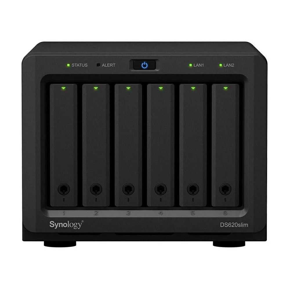 Serwer NAS Synology Desktop Plus DS620SLIM0U, Tower, Intel Celeron J3355, 6GB RAM, 4TB, 6 wnęk, hot-swap | Sklep ITnes.pl, IT for BUSINESS