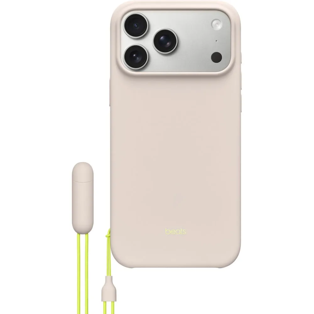 Etui Apple z Beats Kickstand z MagSafe i panelem sterowania aparatem MGTQ4LL/A do iPhone 17 Pro Max - Boksytowy beżowy Etui Apple z Beats Kickstand z MagSafe i panelem sterowania aparatem MGTQ4LL/A do iPhone 17 Pro Max - Boksytowy beżowy