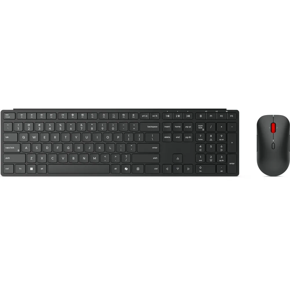 Zestaw bezprzewodowy klawiatury i myszy Lenovo Wireless Multi-Mode Pro Combo Keyboard and Mouse 6000 4X31S04810 - US English